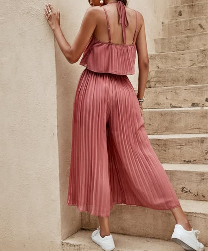 Combinaison Dos Nu Femme – Style Décontracté d’Été