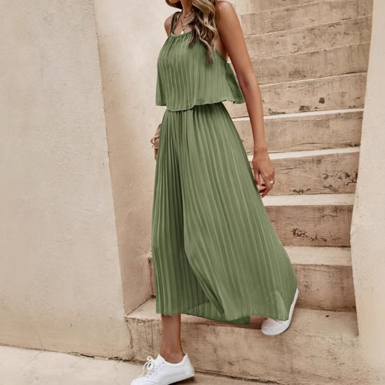 Combinaison Dos Nu Femme – Style Décontracté d’Été