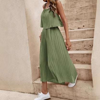 Combinaison Dos Nu Femme – Style Décontracté d’Été