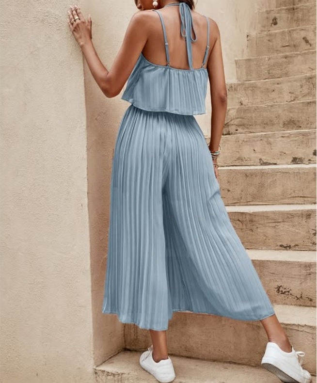 Combinaison Dos Nu Femme – Style Décontracté d’Été