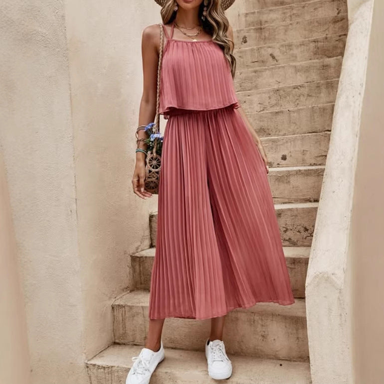Combinaison Dos Nu Femme – Style Décontracté d’Été