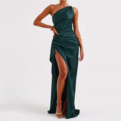 Robe Satinée Dos Nu Élégante